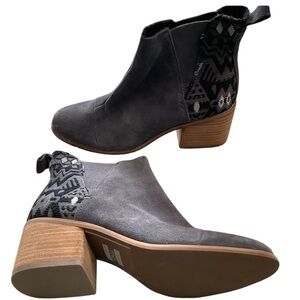 Tom’s esme forged iron grey metallic boots